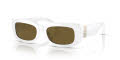 Polo PH4191U Shiny White / Olive Green (554473) Sunglasses - Color Image