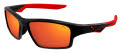 Puma PU0437S Black / Red Lens (002) Sunglasses - Color Image