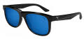 Puma PU0442S Black / Blue Lens (002) Sunglasses - Color Image