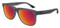 Puma PU0442S Grey / Red Lens (005) Sunglasses - Color Image