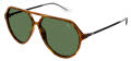 Puma PU0459S Havana / Green Lens (003) Sunglasses - Color Image