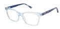 RACHEL by Rachel Roy Warm Satin Blue Eyeglasses - Color Image