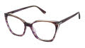 RACHEL by Rachel Roy Clever Sangria Eyeglasses - Color Image