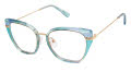 RACHEL by Rachel Roy Terrific Sapphire Eyeglasses - Color Image