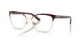 Ralph Lauren RL5099 Shiny Dark Red On Pale Gold (9395) Eyeglasses - Color Image