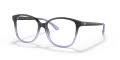 Ralph Lauren RL6222 Shiny Gradient Black/ Transparent Blue (6021) Eyeglasses - Color Image