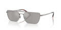 Ralph Lauren RL7092 Shiny Gunmetal/Light Gray Mirror Silver (90026G) Sunglasses - Color Image