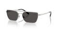 Ralph Lauren RL7092 Shiny Silver/Dark Grey (900187) Sunglasses - Color Image