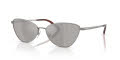 Ralph Lauren RL7093 Shiny Gunmetal/Light Gray Mirror Silver (90026G) Sunglasses - Color Image
