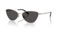 Ralph Lauren RL7093 Shiny Silver/Dark Grey (900187) Sunglasses - Color Image