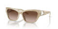 Ralph Lauren RL8206U Cream Horn-Gradient Brown (608413) Sunglasses - Color Image