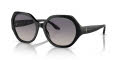 Ralph Lauren RL8208 Shiny Black/Gradient Blue Mirror Silver (5001V6) Sunglasses - Color Image