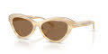 Ralph Lauren RL8236U Oystershell Cream/Light Brown (617673) Sunglasses - Color Image