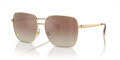 RALPH by Ralph Lauren RA4142 Shiny Pale Gold/Brown Mirror Gradient (9116B8) Sunglasses - Color Image