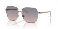 RALPH by Ralph Lauren RA4142 Shiny Rose Gold/Light Brown Gradient Violet (942768) Sunglasses - Color Image