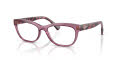 RALPH by Ralph Lauren RA7113 Shiny Transparent Violet (6044) Eyeglasses - Color Image