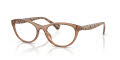 RALPH by Ralph Lauren RA7143U Shiny Transparent Caramel (5750) Eyeglasses - Color Image