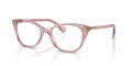 RALPH by Ralph Lauren RA7146F Shiny Striped Rose (6038) Eyeglasses - Color Image