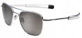 Randolph Engineering Aviator - Bayonet Temple 23k White Gold / SkyTec™ Polarized American Gray Lens Sunglasses - Color Image