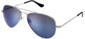 Randolph Engineering Concorde Matte Chrome / SkyForce™ Atlantic Blue Lens (CR176) Sunglasses - Color Image