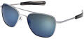 Randolph Engineering Aviator - Bayonet Temple Matte Chrome / SkyTec™ Polarized Cobalt Lens Sunglasses - Color Image