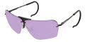 Ranger Performance Eyewear Edge with Cable Temples Matte Black / Light Purple with Hydrocoat Lens Sunglasses - Color Image