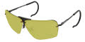 Ranger Performance Eyewear Edge with Cable Temples Matte Black / Medium Yellow with Hydrocoat Lens Sunglasses - Color Image