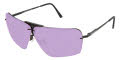 Ranger Performance Eyewear Edge with Skull Temples Matte Black / Light Purple with Hydrocoat Lens Sunglasses - Color Image