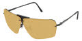Ranger Performance Eyewear Edge with Skull Temples Matte Black / Orange with Hydrocoat Lens Sunglasses - Color Image