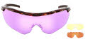 Ranger Performance Eyewear Phantom 2.0 Brown Tortoise Frame Kit with 3 Lenses: Medium Yellow, Dark Purple, Modified Brown (PM015) Sunglasses - Color Image