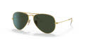 Ray-Ban RB3025 - Large Metal Aviator Gold / Green Classic G-15 Lens (W3400) Sunglasses - Color Image