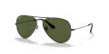 Ray-Ban RB3025 - Large Metal Aviator Gunmetal / Crystal Green Polarized Lens (004/58) Sunglasses - Color Image