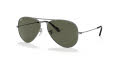 Ray-Ban RB3025 - Large Metal Aviator Sand Transparent Grey / Green Lens (919031) Sunglasses - Color Image