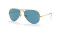 Ray-Ban RB3025 - Large Metal Aviator Legend Gold / Polarized Blue Lens (9196S2) Sunglasses - Color Image