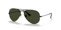 Ray-Ban RB3025 - Large Metal Aviator Black / Grey Green Lens (L2823) Sunglasses - Color Image