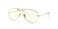 Ray-Ban RB3025 - Large Metal Aviator Shiny Gold / Photochromic Grey Lens (001/5F) Sunglasses - Color Image