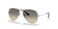 Ray-Ban RB3025 - Large Metal Aviator Silver / Crystal Grey Gradient Lens (003/32) Sunglasses - Color Image