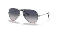 Ray-Ban RB3025 - Large Metal Aviator Gunmetal / Crystal Polarized Blue Gradient Grey Lens (004/78) Sunglasses - Color Image