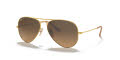 Ray-Ban RB3025 - Large Metal Aviator Matte Arista / Brown Gradient Lens (112/M2) Sunglasses - Color Image