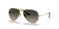Ray-Ban RB3025 - Large Metal Aviator Gold / Light Grey Gradient Dark Grey Lens (181/71) Sunglasses - Color Image