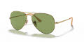 Ray-Ban RB3689 Gold / Polarized Green-Ar Blue Lens (9064O9) Sunglasses - Color Image