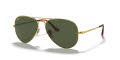 Ray-Ban RB3689 Gold / Crystal Green Lens (914731) Sunglasses - Color Image