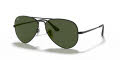 Ray-Ban RB3689 Black / Crystal Green Lens (914831) Sunglasses - Color Image