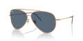 Ray-Ban Aviator-Reverse Rose Gold / Blue (92023A) Sunglasses - Color Image