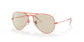 Ray-Ban RB3025 - Large Metal Aviator Red / Photochromic Evolve Brown -Grey Lens (9221T2) Sunglasses - Color Image