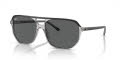 Ray-Ban RB2205 Dark Grey On Transparent Grey / Dark Grey (1396B1) Sunglasses - Color Image
