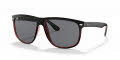 Ray-Ban RB4147 Top Matte Black On Red Transparent / Dark Grey Lens (617187) Sunglasses - Color Image