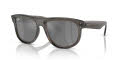 Ray-Ban Boyfriend-Reverse Transparent Dark Grey / Silver (6707GS) Sunglasses - Color Image
