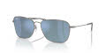 Ray-Ban Caravan-Reverse Gunmetal / Light Blue (004-GA) Sunglasses - Color Image