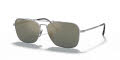 Ray-Ban RB8136M Silver Demishiny / Polarized Blue Mirror Gold Ar Lens (9165) Sunglasses - Color Image